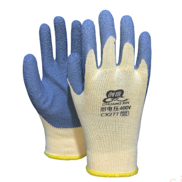 创信绝缘手套400v电工带电作业手套220v家用绝缘手套防电橡胶手套