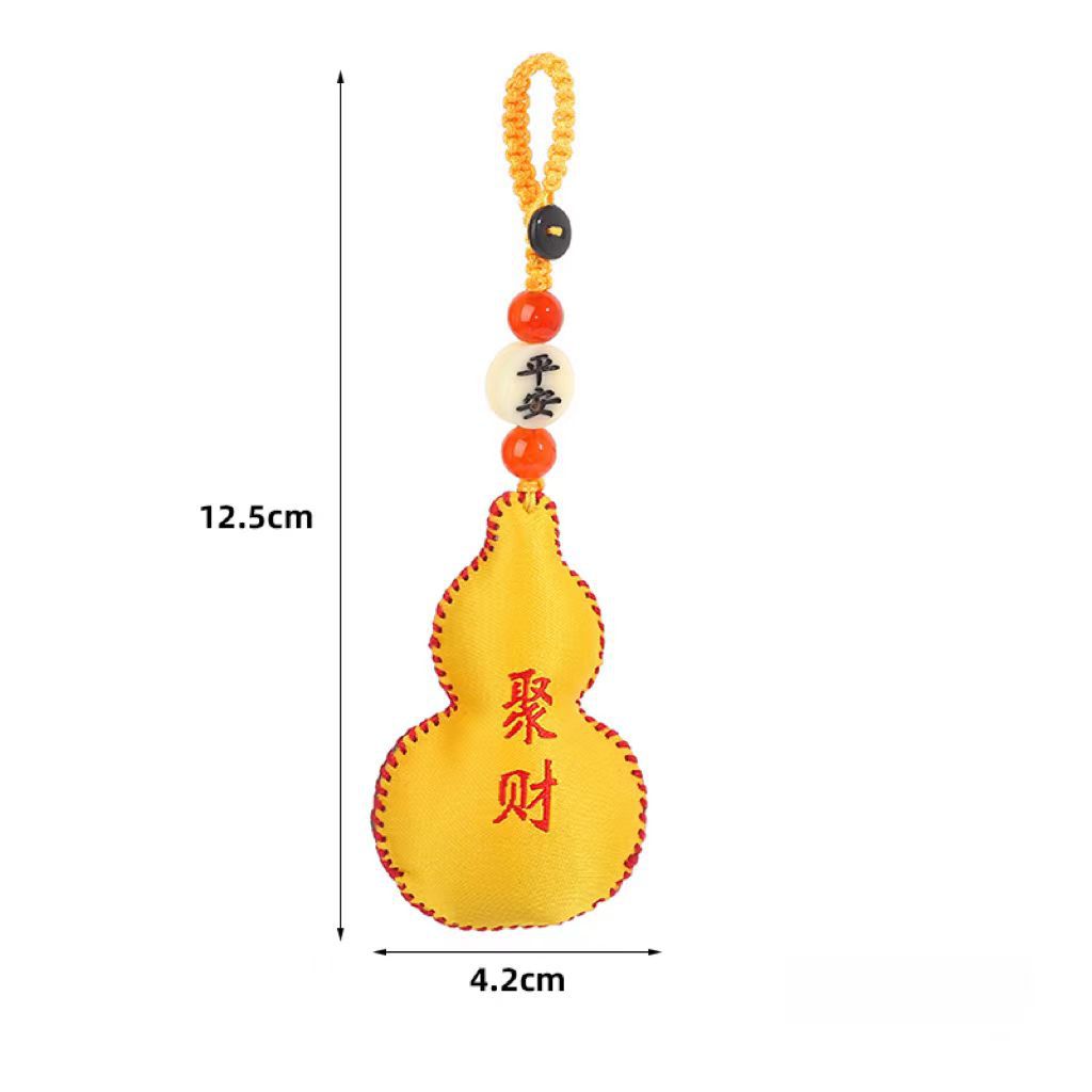 New Year Blessing Five Blessing Gourd Perfume Bag Scenic Spot Hot Lavender Flavor Bag Hanging Creative Royal Guard Keychain