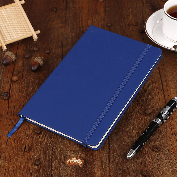 Strap Notebook Pu Leather Strip Rubber Band Notepad Business A5/A6 Manuscripts Multi-Color Optional Printed Logo