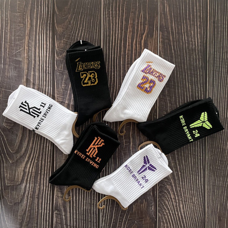 uzisЕnba篮球袜子高筒男纯棉吸汗透气精英科比詹姆斯时尚长袜