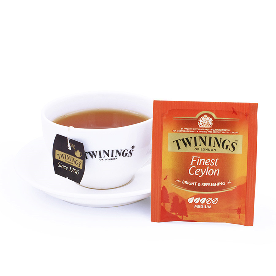 英国twinings川宁 精选锡兰红茶25片 网红小袋泡茶独立包装一次性