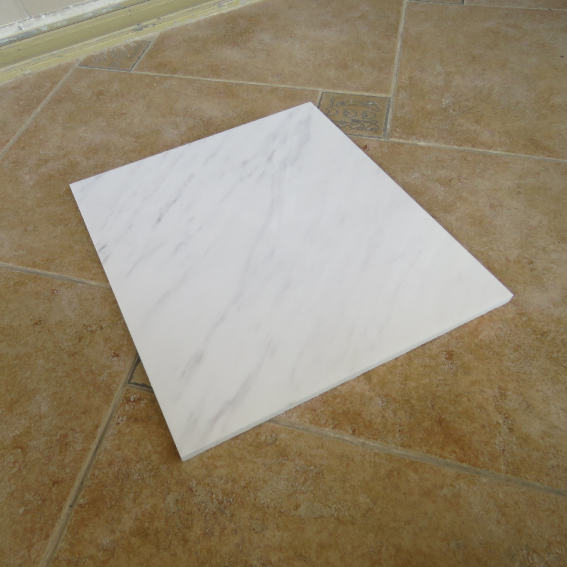 四川爵士白大理石白色背景墙面拼花台面板材酒店工程石材厂家加工