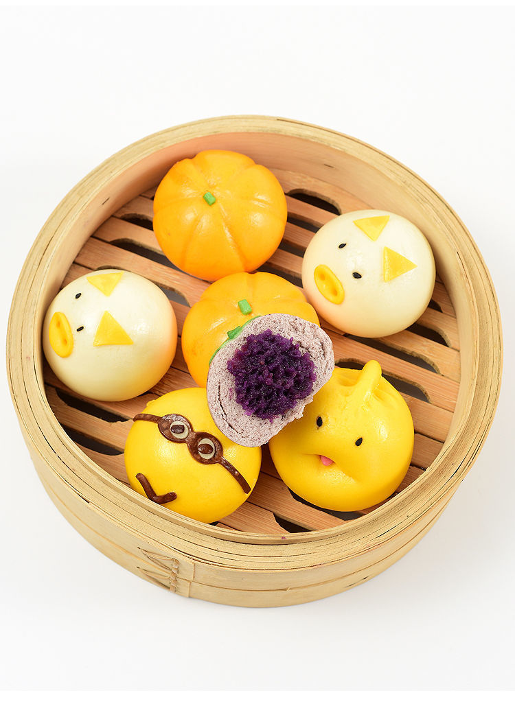 包邮卡通馒头儿童早餐奶黄包猪猪包豆沙包早饭半成品宝宝速冻