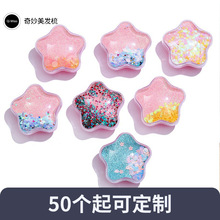 透明印花闪粉学生儿童发梳可爱卡通气垫按摩梳批发小梳子塑料发梳