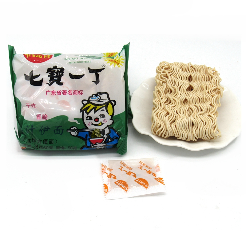 七宝一丁鸡汁方便面干吃面泡面即食干脆面8090后怀旧童年经典零食