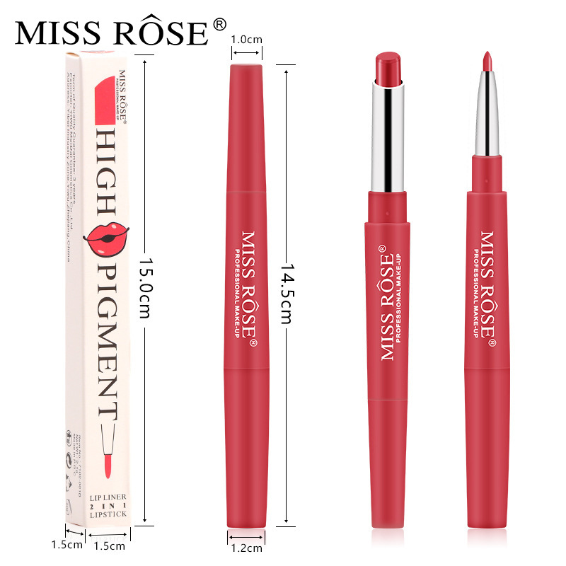 Miss Rose Multi-Functional Lipstick Pen One Head Lipstick Pen One Head Lip Liner Cross-Border Supply