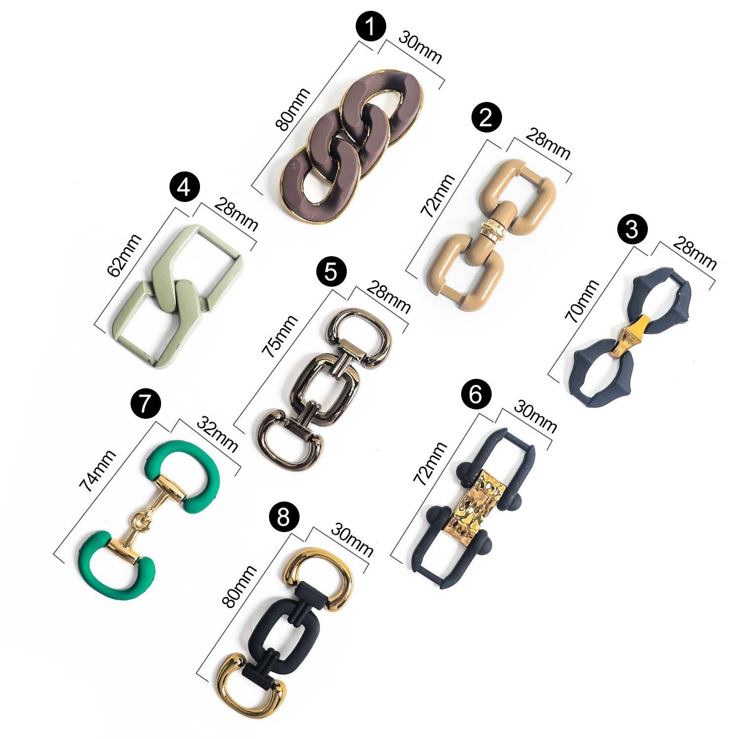 豆豆鞋鞋链男女鞋配件属链条鞋扣鞋面配饰皮鞋装饰扣配件鞋环