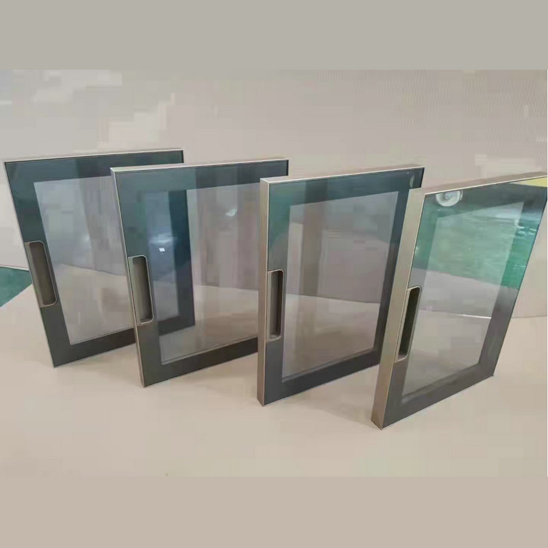 极简拉手型材铝材窄边玻璃铝框门玻璃柜门铝材拉手边框