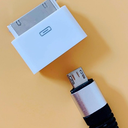 安卓micro usb转适用苹果4转接头ipad2接口3数据线充电线转换头4s