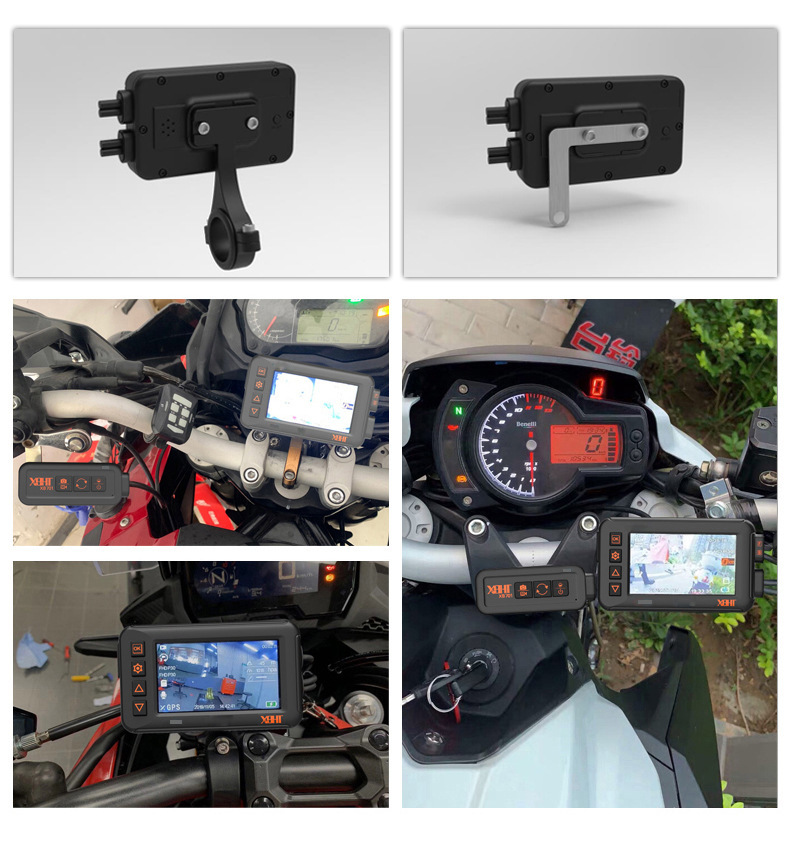 xbht高清sony镜头防水前后双录摩托车行车记录仪流媒体记录仪批发