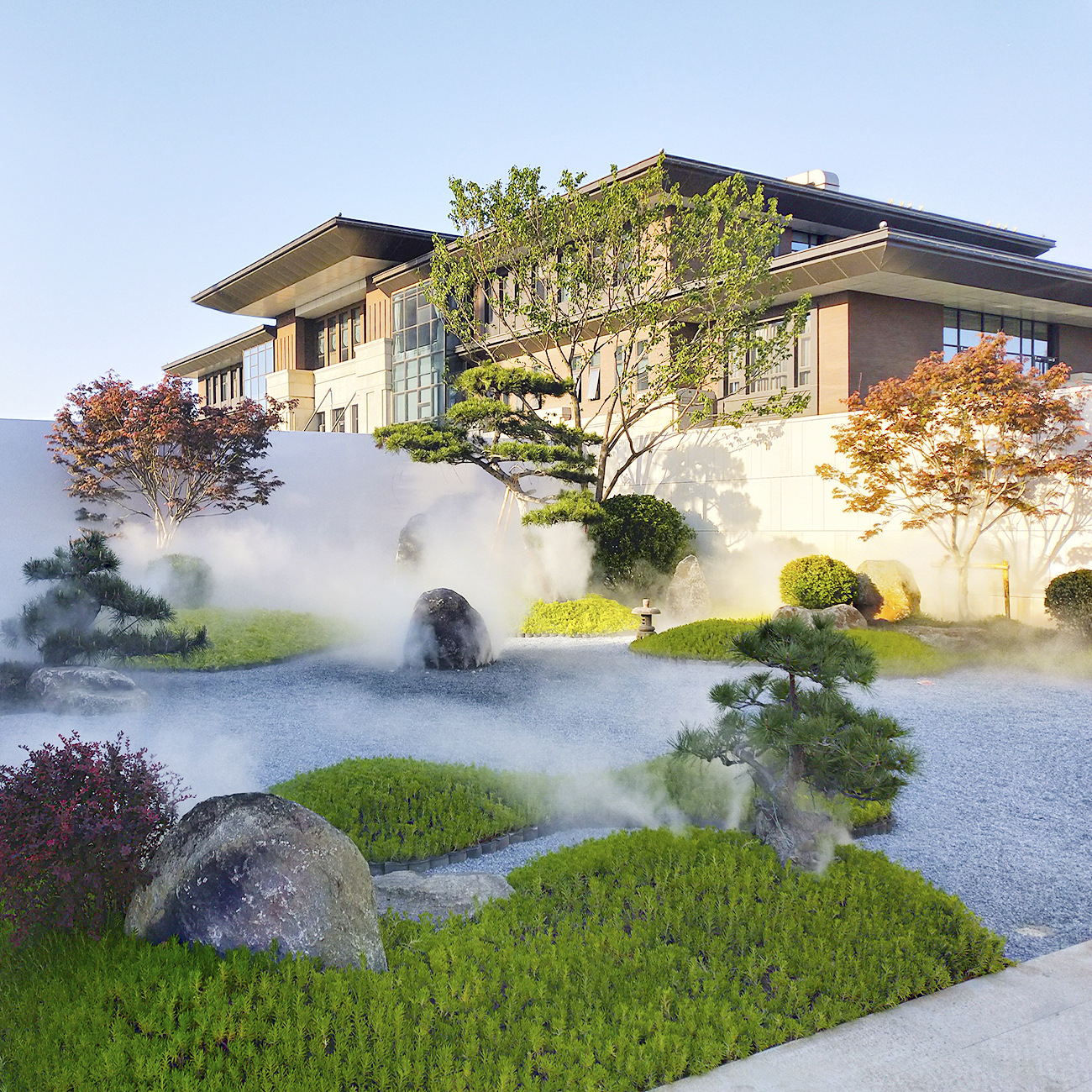 人造雾设备 园林造雾人工造雾水景造雾 高压微雾造景系统雾森设备