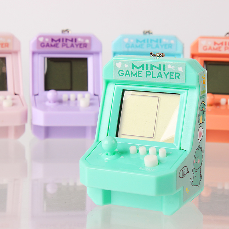 Mini Retro Small Arcade Desktop Game Machine Handheld Tetris Electronic Game Machine Ornaments Toys