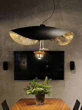 艺术咖啡厅创意餐厅灯简约客厅灯具书房北欧后现代飞碟吊灯设计师