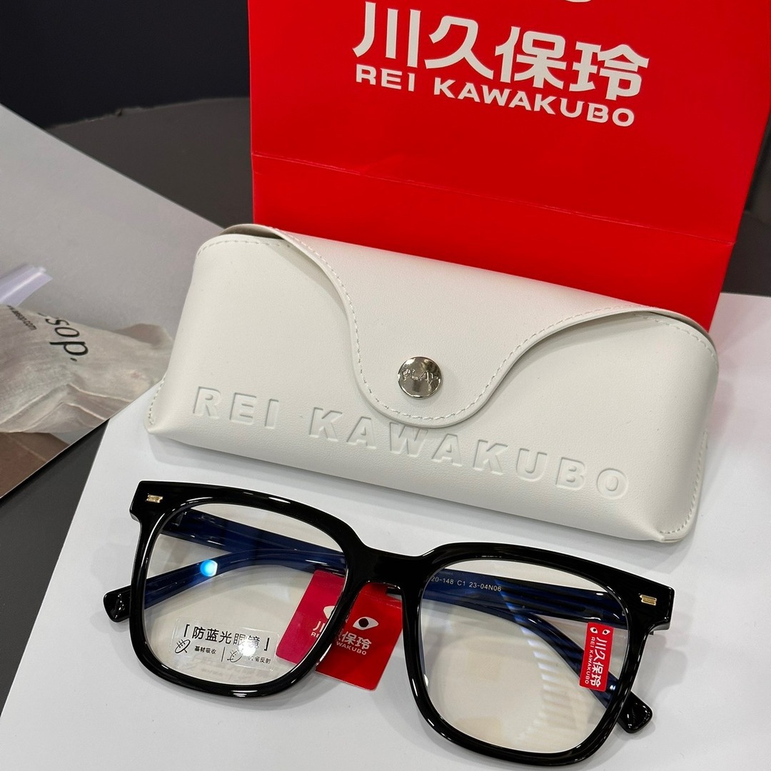 54大正品川久保玲黑框素颜眼镜神器r9501眼镜5989同款黑框男女