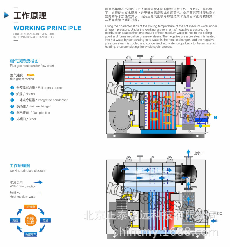 全预混真空热水锅炉 不锈钢冷凝真空热水锅炉 取暖洗浴真空锅炉