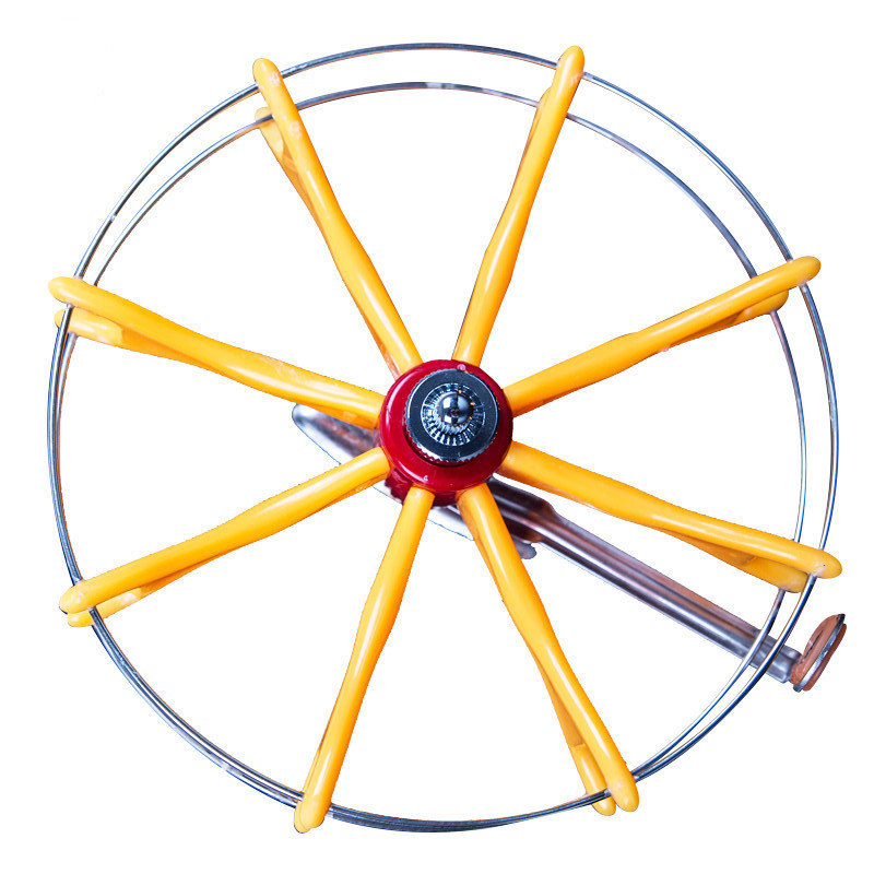 贡海蛎导眼八卦轮 筏钓轮江钓轮手拨轮渔轮鱼轮直径11 13cm厘米