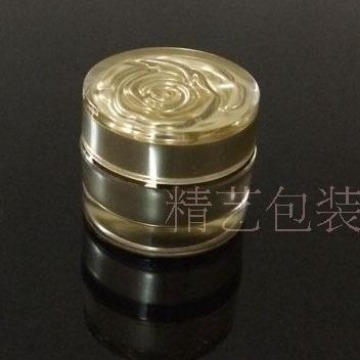 5克10g15g20g30g玫瑰花盖亚克力瓶 金色银色 膏霜瓶 眼霜分装空瓶