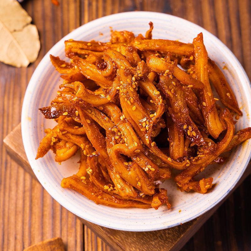 香辣铁板鱿鱼块开袋即食小零食海鲜熟食烧烤卤味休闲辣味零食批发