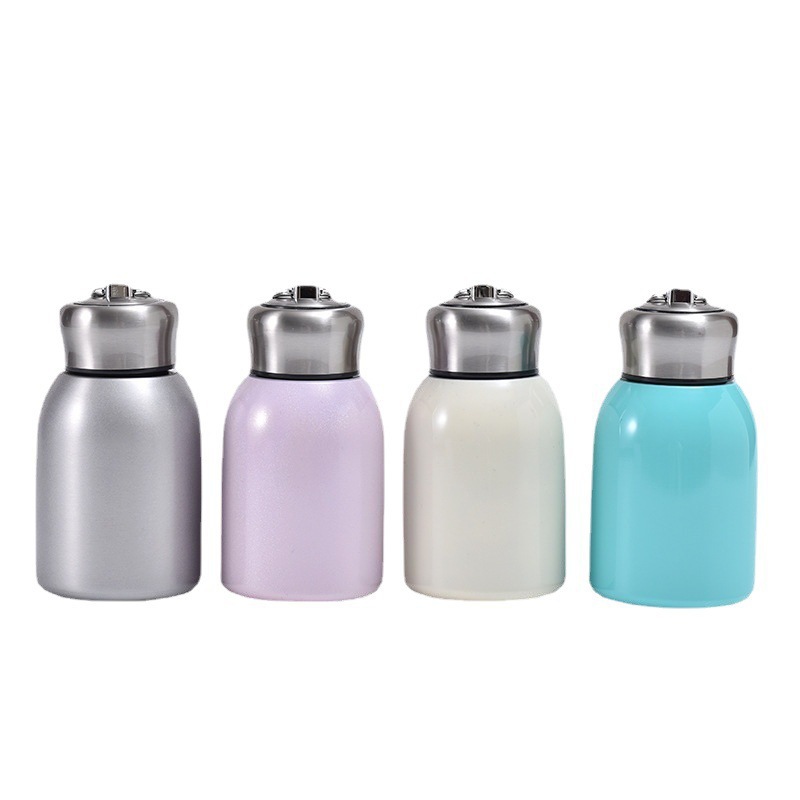 Portable Handle Little Chubby Pocket Cup Outdoor Thermos Cup with Vacuum Cup Double-Layer Stainless Steel Thermos