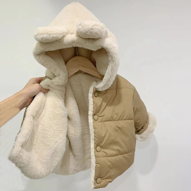 麦与 巴迪小虎新款棉服加厚绒外套品牌童装工厂实体直播批发货源
