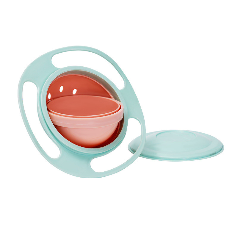 Ufo Bowl Balance Bowl 360 Degrees Rotating Non-Sprinkling Bowl Baby Bowl Children's Bowl Fun Bowl