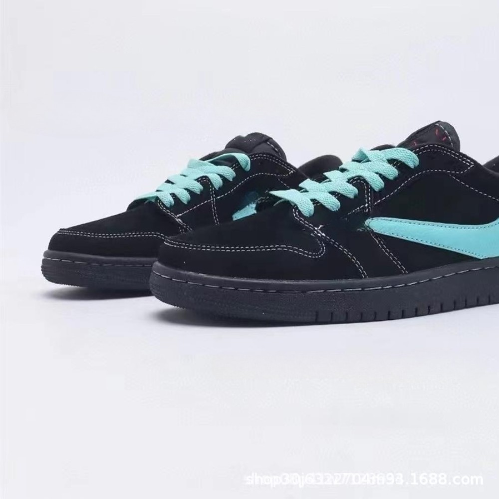 aj1低帮篮球鞋烟灰大理石大学蓝乔1蒂芙尼倒钩男女休闲运动鞋外贸