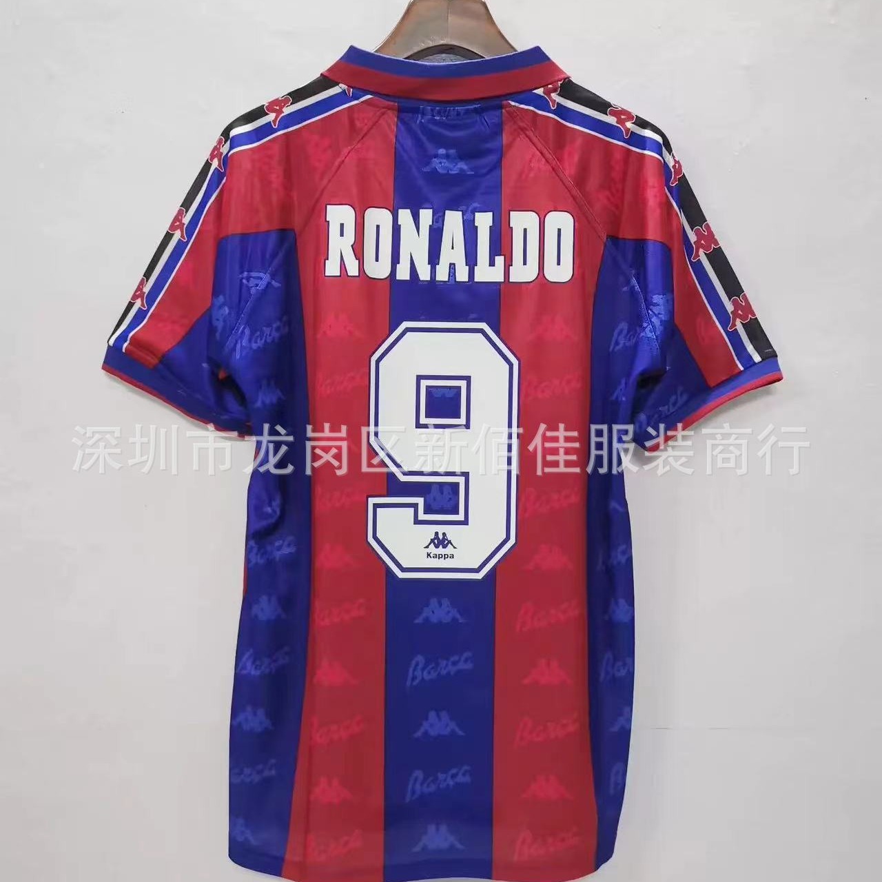1996-97巴萨复古球衣主场9号罗纳尔多短袖纪念款足球服-阿里巴巴