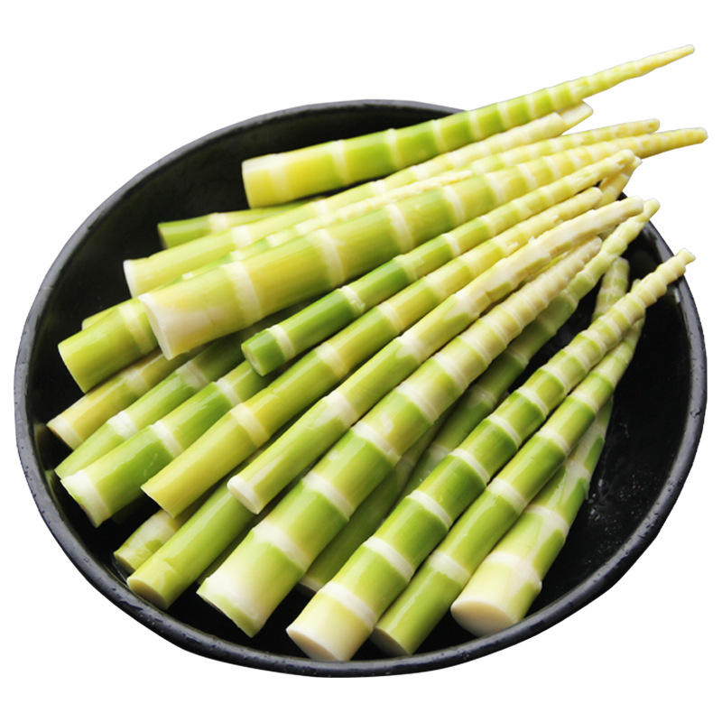 吉食道厂家批发火锅绿细笋尖500g 清水袋装竹笋云南特产绿笋包邮