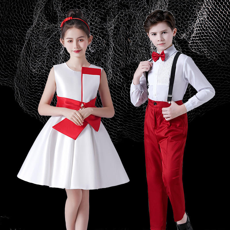 六一儿童合唱服演出服中小学生诗歌朗诵歌唱比赛主持礼服表演服装