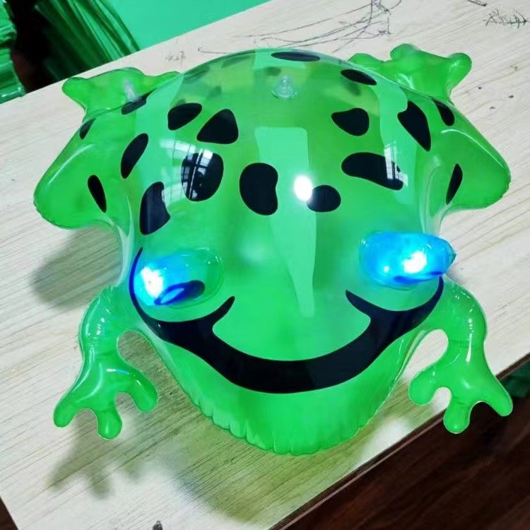 Wholesale New Inflatable Frog Climbing Frog Factory Direct Sales Bouncing Balloon PVC Luminous Frog Stall Hot Sale