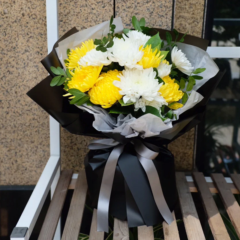 清明节祭祀菊花纸祭祖祭祀上坟祭奠鲜花包菊花包装纸怀念花束