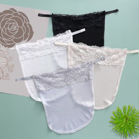 夏季新款一片式防走光抹胸神器内搭蕾丝边隐形打底无痕裹胸布遮胸