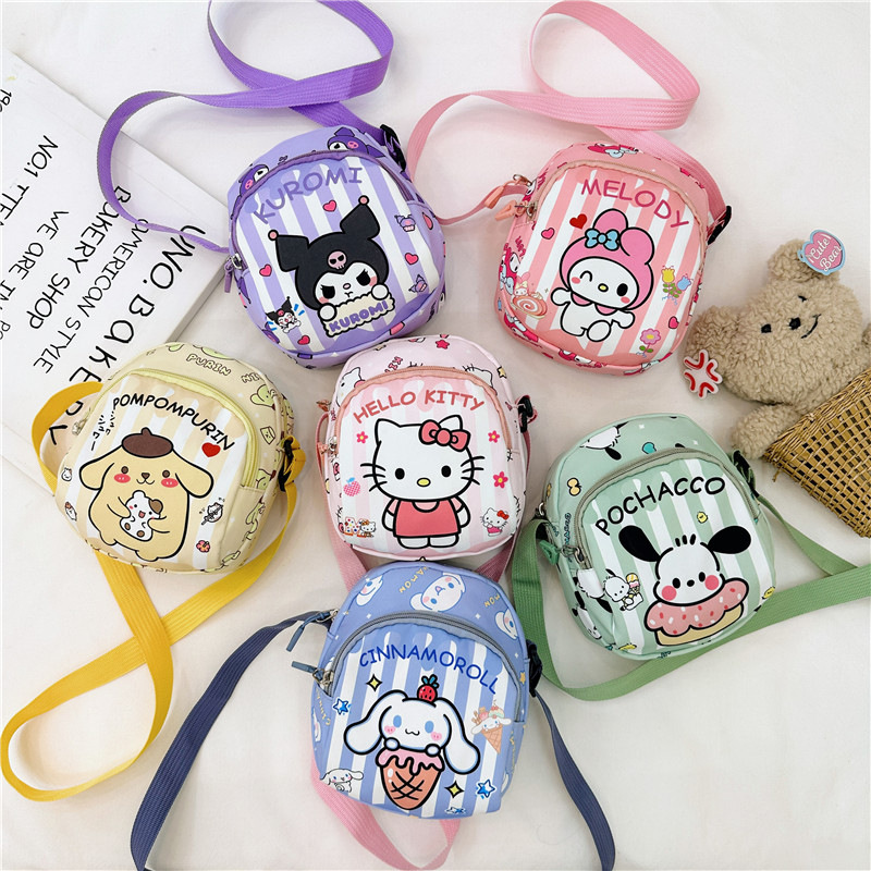 new cartoon cartoon children‘s light chest bag trendy fan this year popular boys and girls lightweight fashion travel crossbody backpack