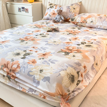 纯棉全包床笠款单件夏季全棉床罩三件套防尘床套罩床垫保护罩床单