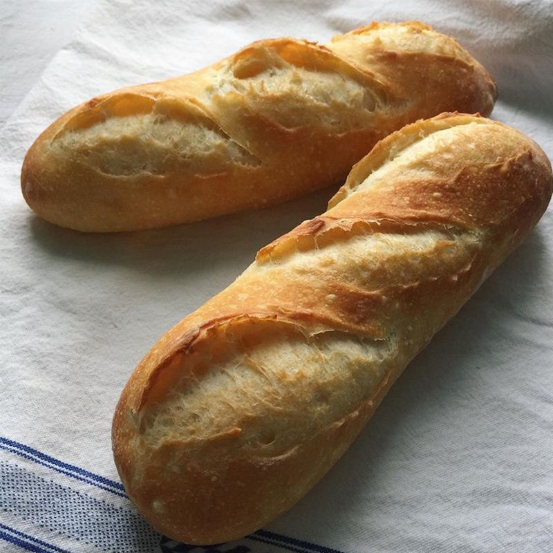 【现做现发】小法棍面包50g/包 西式糕点长棍硬面包咸法棒面包