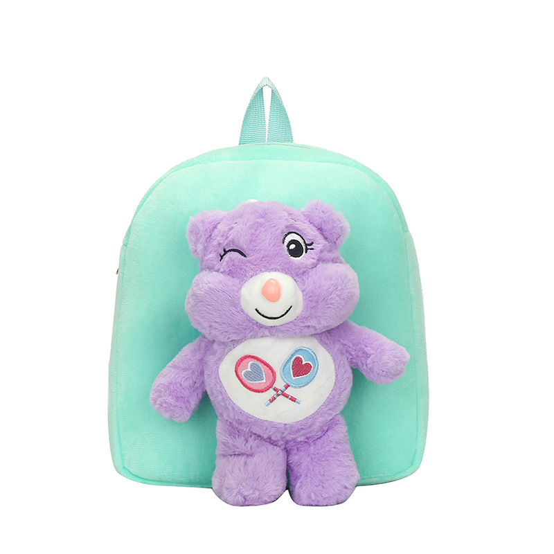 2023 New Bear Doll Plush Bag Cute Cartoon Boys and Girls out Snack Pack Simple and Lightweight Backpack