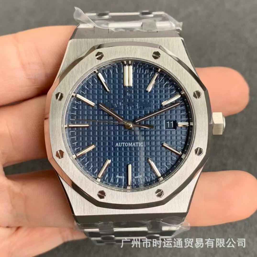 ap简约时尚皇家橡树jf厂全自动钢带机械手表跨境离岸型zf15400-阿里巴