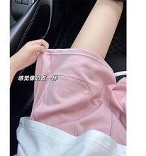 粉色运动短裤女2023年夏季新款宽松薄款a字阔腿热裤高腰休闲裤子
