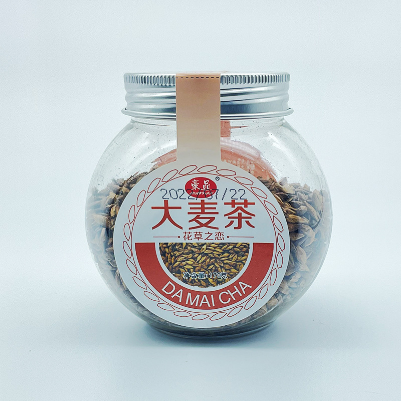豪品大麦茶170g罐装原味炒熟大麦粒超市便利店瓶装花果茶厂家批发