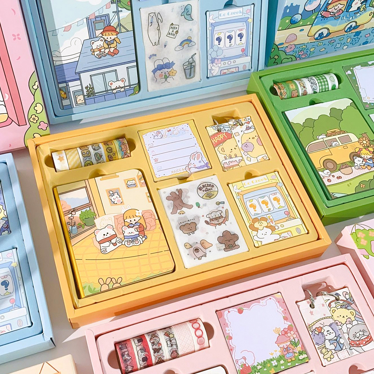 生日礼物女实用全套手账本套装礼盒可爱创意手帐素材大礼包笔记本