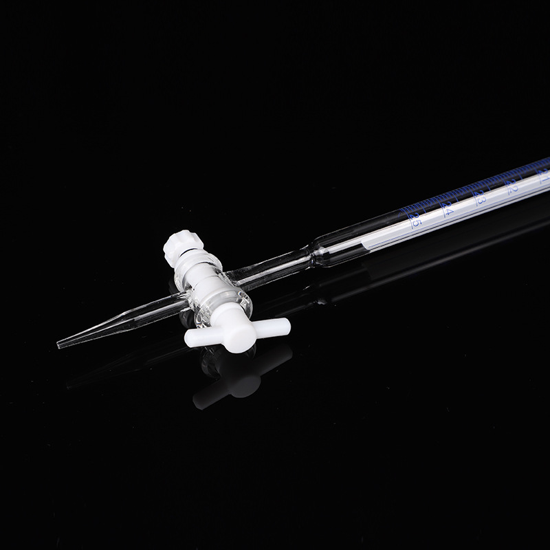 酸碱滴定管 聚四氟乙烯a级白色棕色滴定管 活塞玻璃刻度滴定管