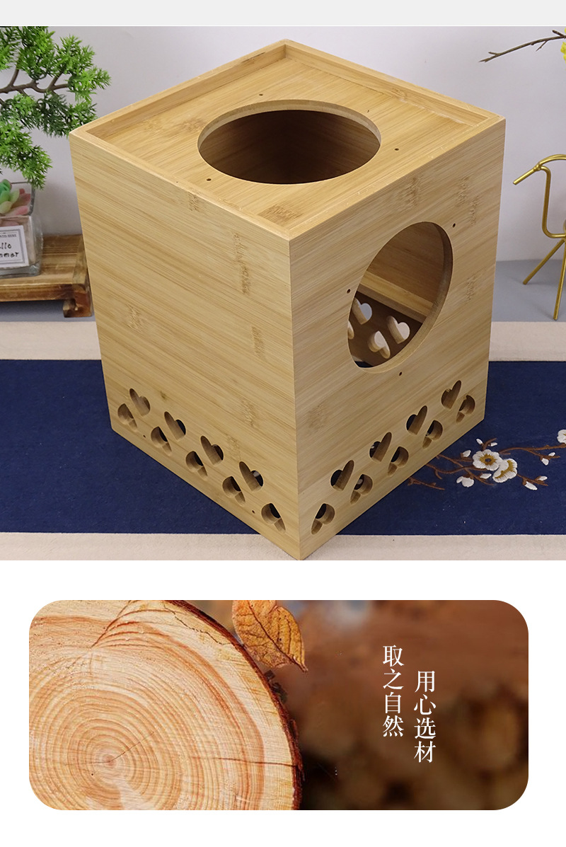 木质艾灸盒家用随身灸艾灸器具腹部颈椎关节灸木盒厂家批发