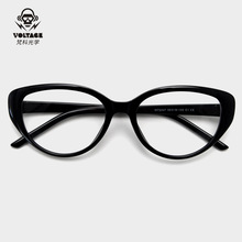72347新款TR90猫形文艺复古近视眼镜眼镜框潮女平光镜架可配度数