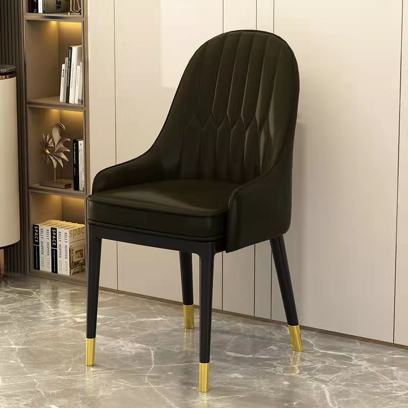 Light Luxury Dining Chair Nordic Style Hotel Simple Backrest Chair Makeup Manicure Desk Chair Modern Negotiation Iron Chair