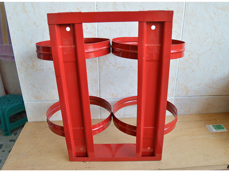 消干粉灭火器挂架 4公斤家用墙上固定架支架连体灭火器架子固定