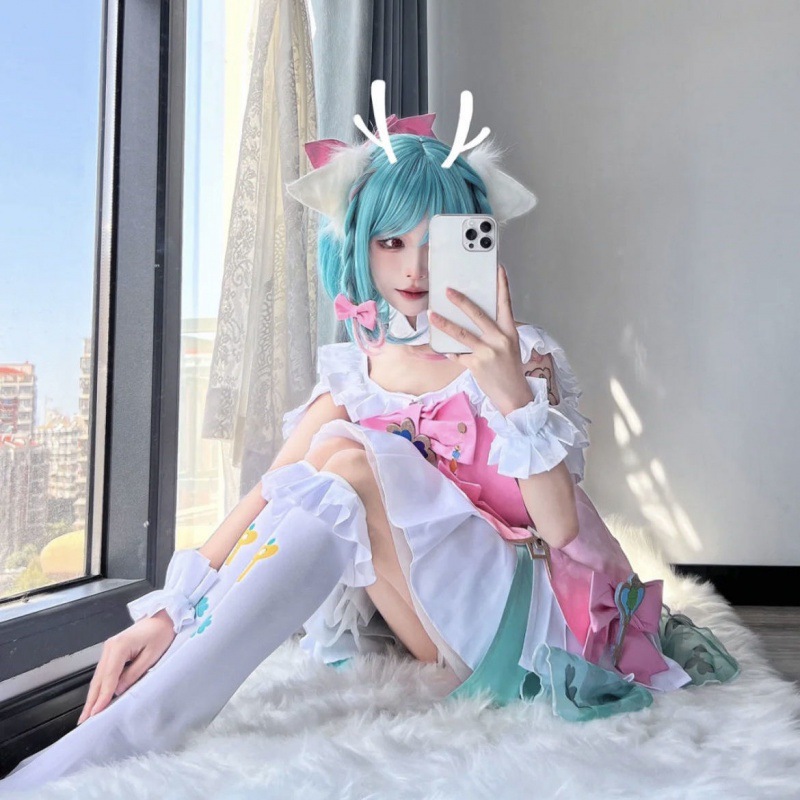 情动芭蕾打歌服jsk霸气辣妹cos洛丽塔裙子短款二段lolita裙软胖妹