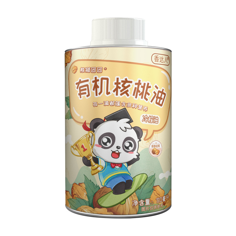 香达人冷榨有机核桃油110ml食用油送宝宝儿童食用辅食谱