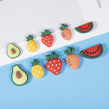 卡通水果树脂配件仿真草莓西瓜菠萝 diy奶油胶手机壳贴片发饰材料