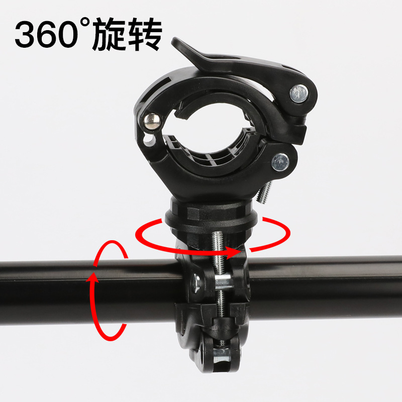 Light Holder Bicycle Flashlight Light Clamp Headlight Holder Fixed Bracket Bicycle Clamp Mountain Bike Cycling Fixture and Fitting