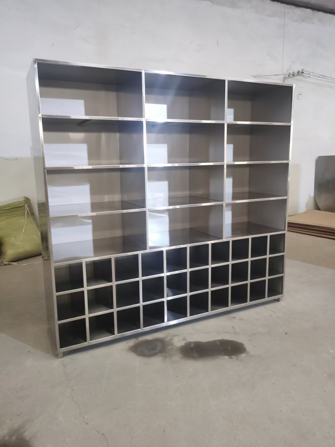 无尘净化车间鞋柜定制 医院不锈钢储物柜 sus304不锈钢衣帽柜